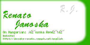 renato janoska business card